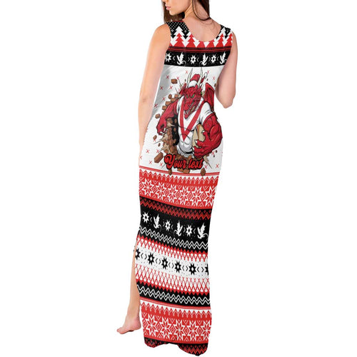 Illawarra Dragons Fire Personalised Tank Maxi Dress Christmas Rugby League Spirit - Aussie Hoodie