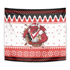 Illawarra Dragons Fire Personalised Tapestry Christmas Rugby League Spirit - Aussie Hoodie