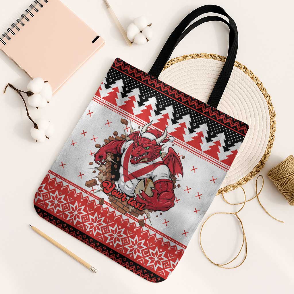 Illawarra Dragons Fire Personalised Tote Bag Christmas Rugby League Spirit - Aussie Hoodie