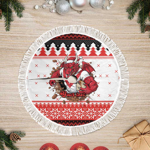 Illawarra Dragons Fire Personalised Tree Skirt Christmas Rugby League Spirit - Aussie Hoodie