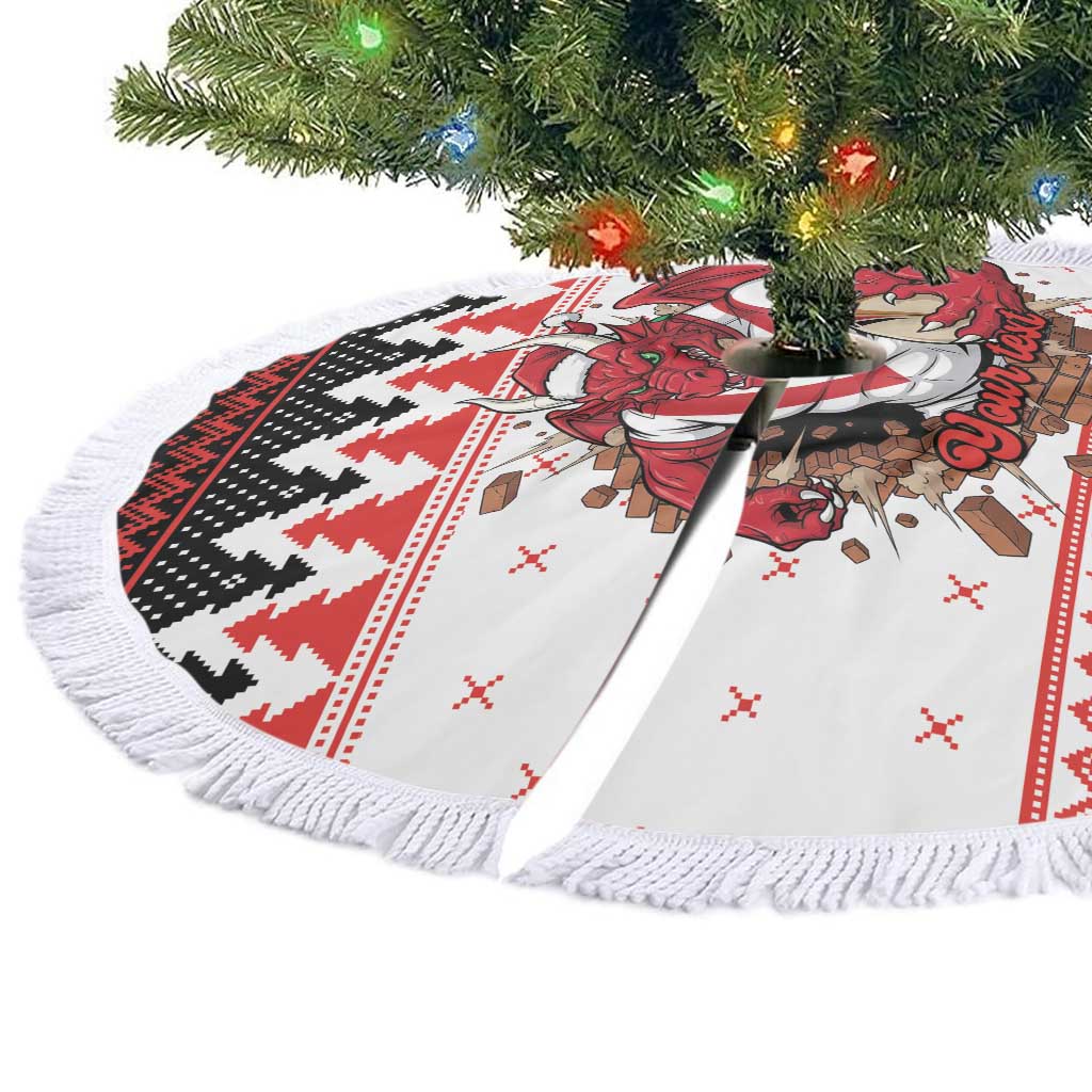 Illawarra Dragons Fire Personalised Tree Skirt Christmas Rugby League Spirit - Aussie Hoodie