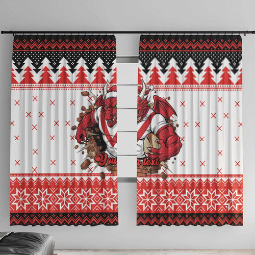 Illawarra Dragons Fire Personalised Window Curtain Christmas Rugby League Spirit - Aussie Hoodie
