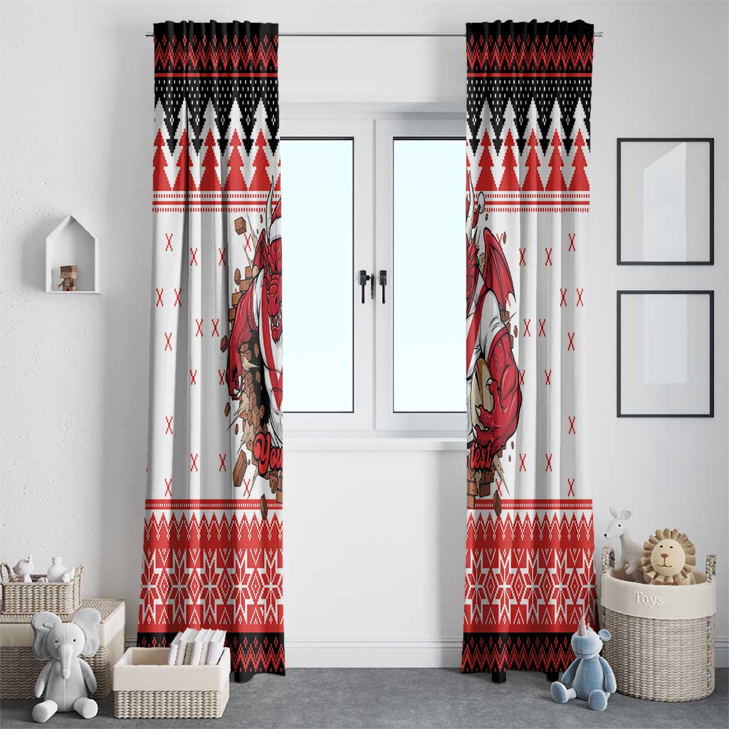 Illawarra Dragons Fire Personalised Window Curtain Christmas Rugby League Spirit - Aussie Hoodie
