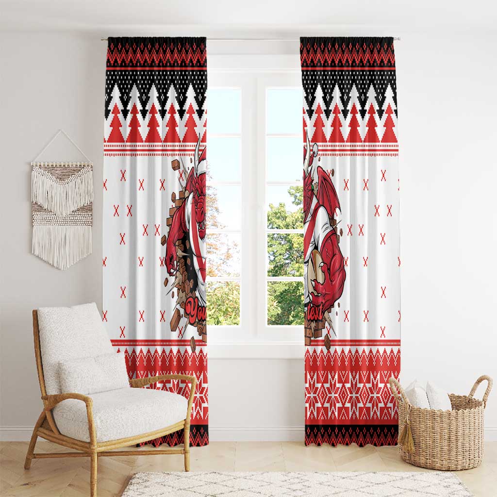 Illawarra Dragons Fire Personalised Window Curtain Christmas Rugby League Spirit - Aussie Hoodie