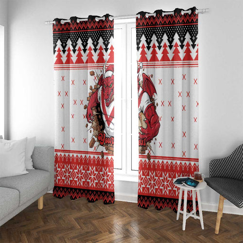 Illawarra Dragons Fire Personalised Window Curtain Christmas Rugby League Spirit - Aussie Hoodie