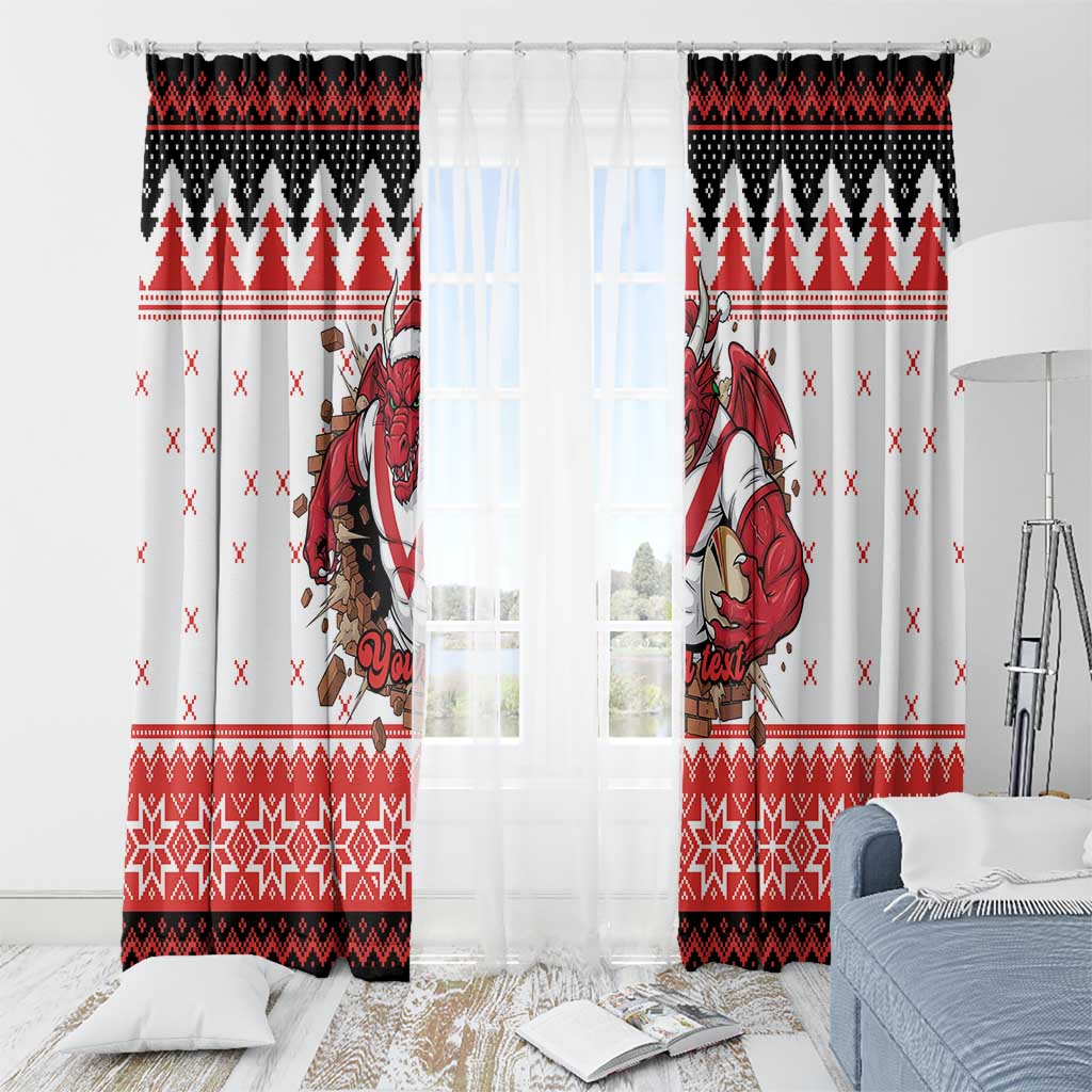 Illawarra Dragons Fire Personalised Window Curtain Christmas Rugby League Spirit - Aussie Hoodie