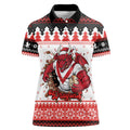 Illawarra Dragons Fire Personalised Women Polo Shirt Christmas Rugby League Spirit - Aussie Hoodie