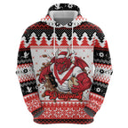 Illawarra Dragons Fire Personalised Zip Hoodie Christmas Rugby League Spirit - Aussie Hoodie