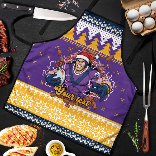 Melbourne Thunderbolt Santa Personalised Apron Christmas Rugby League Spirit - Aussie Hoodie