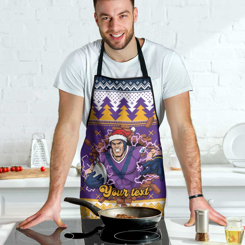 Melbourne Thunderbolt Santa Personalised Apron Christmas Rugby League Spirit - Aussie Hoodie