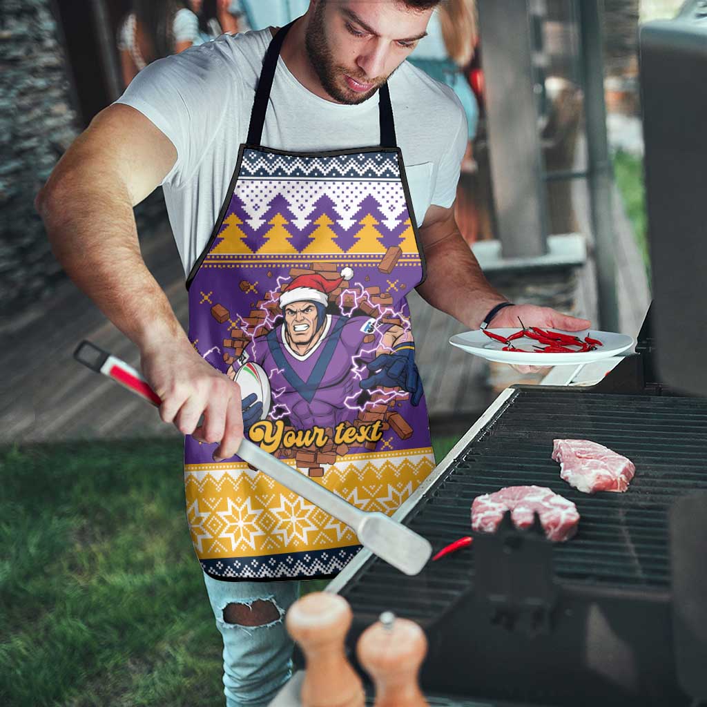 Melbourne Thunderbolt Santa Personalised Apron Christmas Rugby League Spirit - Aussie Hoodie
