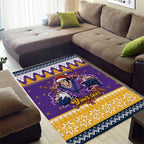Melbourne Thunderbolt Santa Personalised Area Rug Christmas Rugby League Spirit - Aussie Hoodie
