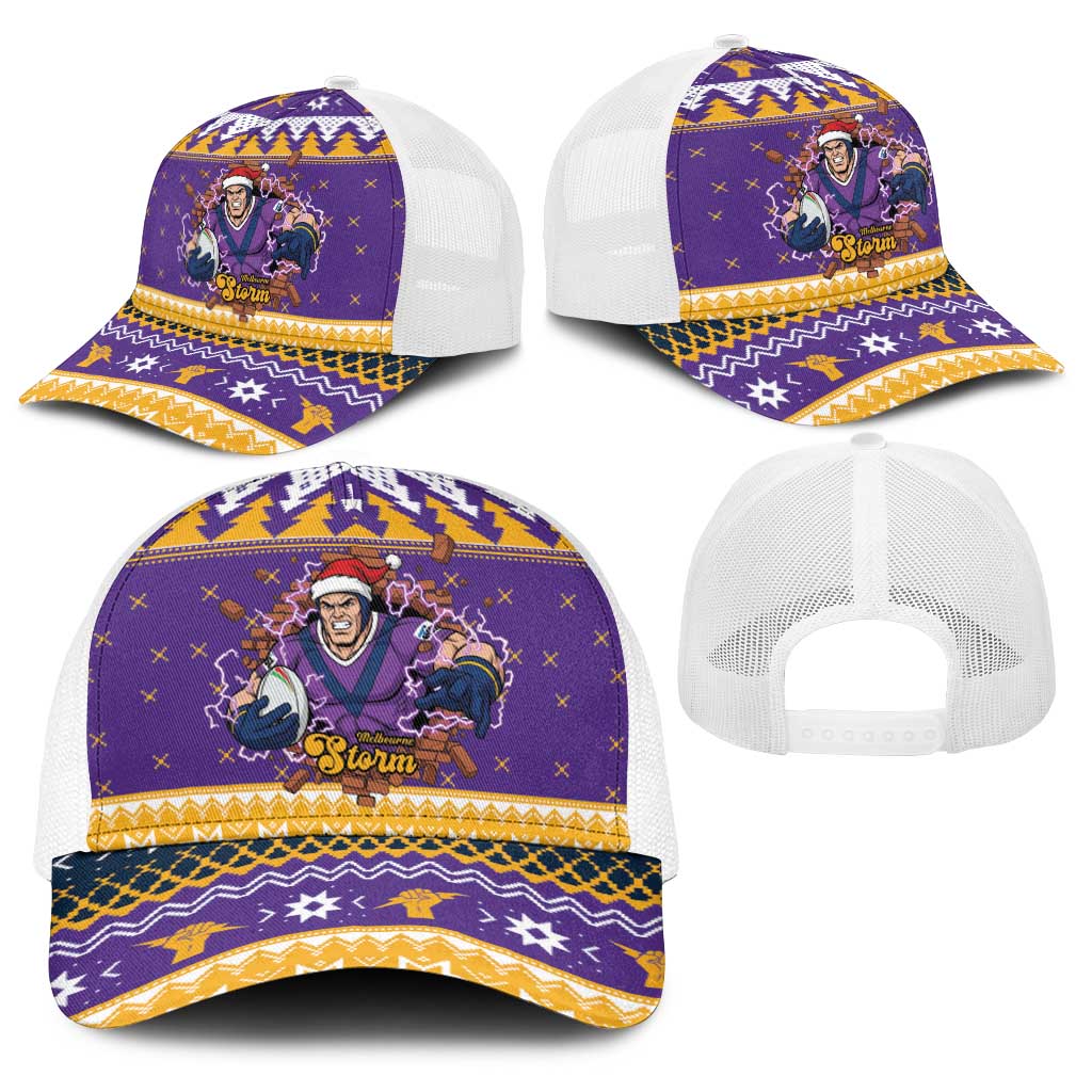Melbourne Thunderbolt Santa Baseball Net Cap Christmas Rugby League Spirit - Aussie Hoodie