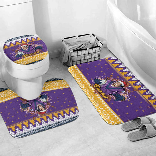 Melbourne Thunderbolt Santa Personalised Bathroom Set Christmas Rugby League Spirit - Aussie Hoodie