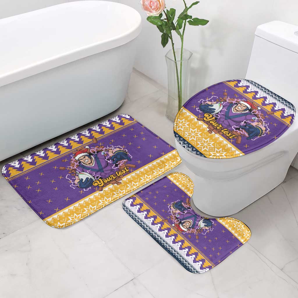 Melbourne Thunderbolt Santa Personalised Bathroom Set Christmas Rugby League Spirit - Aussie Hoodie