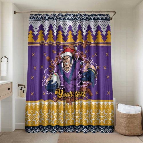 Melbourne Thunderbolt Santa Personalised Bathroom Set Christmas Rugby League Spirit - Aussie Hoodie