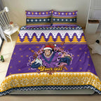 Melbourne Thunderbolt Santa Personalised Bedding Set Christmas Rugby League Spirit - Aussie Hoodie