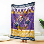 Melbourne Thunderbolt Santa Personalised Blanket Christmas Rugby League Spirit - Aussie Hoodie