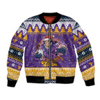Melbourne Thunderbolt Santa Personalised Bomber Jacket Christmas Rugby League Spirit - Aussie Hoodie