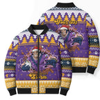 Melbourne Thunderbolt Santa Personalised Bomber Puffer Jacket Christmas Rugby League Spirit - Aussie Hoodie
