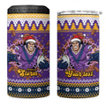 Melbourne Thunderbolt Santa Personalised 4 in 1 Can Cooler Tumbler Christmas Rugby League Spirit - Aussie Hoodie