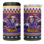 Melbourne Thunderbolt Santa Personalised 4 in 1 Can Cooler Tumbler Christmas Rugby League Spirit - Aussie Hoodie