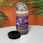 Melbourne Thunderbolt Santa Personalised 4 in 1 Can Cooler Tumbler Christmas Rugby League Spirit - Aussie Hoodie