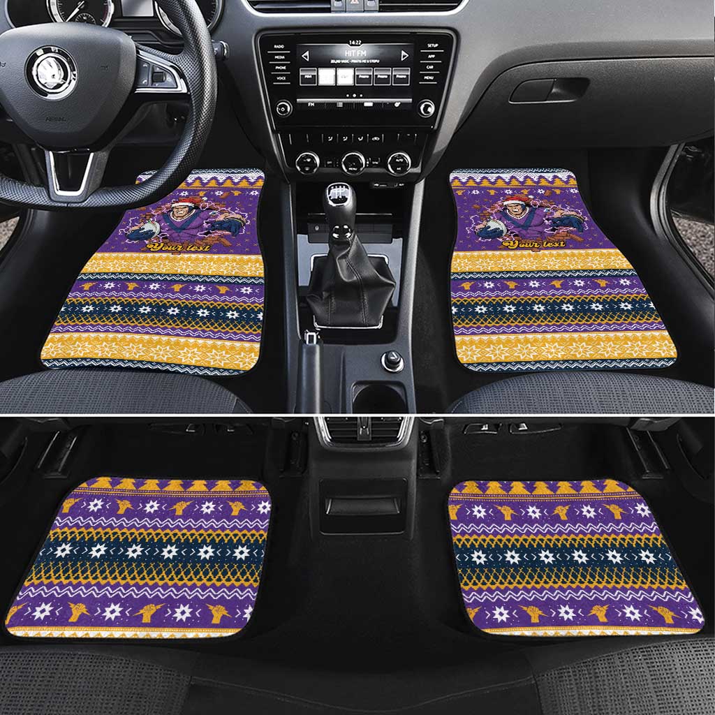 Melbourne Thunderbolt Santa Personalised Car Mats Christmas Rugby League Spirit - Aussie Hoodie