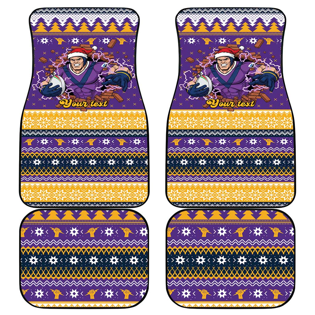 Melbourne Thunderbolt Santa Personalised Car Mats Christmas Rugby League Spirit - Aussie Hoodie