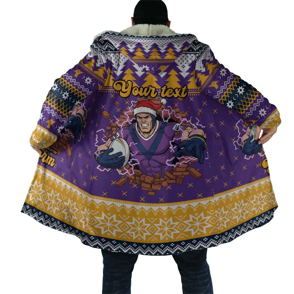 Melbourne Thunderbolt Santa Personalised Cloak Christmas Rugby League Spirit - Aussie Hoodie