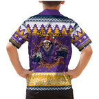 Melbourne Thunderbolt Santa Personalised Family Matching Mermaid Dress and Hawaiian Shirt Christmas Rugby League Spirit - Aussie Hoodie