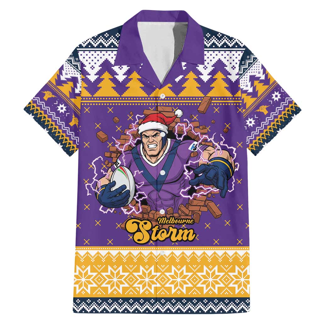Melbourne Thunderbolt Santa Personalised Family Matching Mermaid Dress and Hawaiian Shirt Christmas Rugby League Spirit - Aussie Hoodie