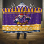 Melbourne Thunderbolt Santa Personalised Hooded Blanket Christmas Rugby League Spirit - Aussie Hoodie