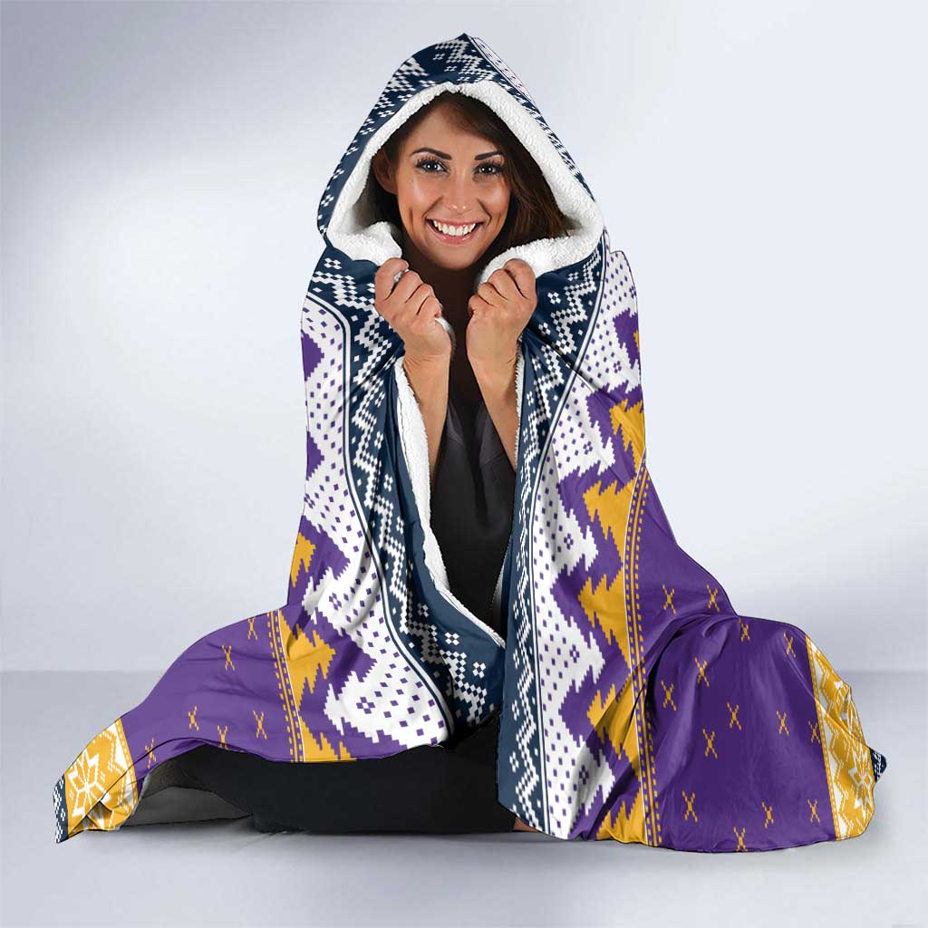 Melbourne Thunderbolt Santa Personalised Hooded Blanket Christmas Rugby League Spirit - Aussie Hoodie