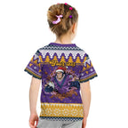 Melbourne Thunderbolt Santa Personalised Kid T Shirt Christmas Rugby League Spirit - Aussie Hoodie