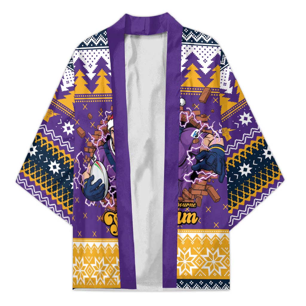 Melbourne Thunderbolt Santa Personalised Kimono Christmas Rugby League Spirit - Aussie Hoodie