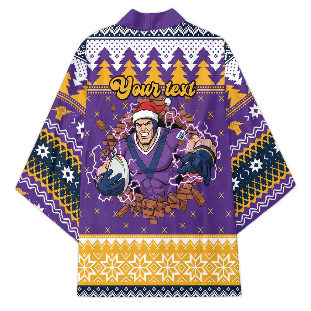 Melbourne Thunderbolt Santa Personalised Kimono Christmas Rugby League Spirit - Aussie Hoodie
