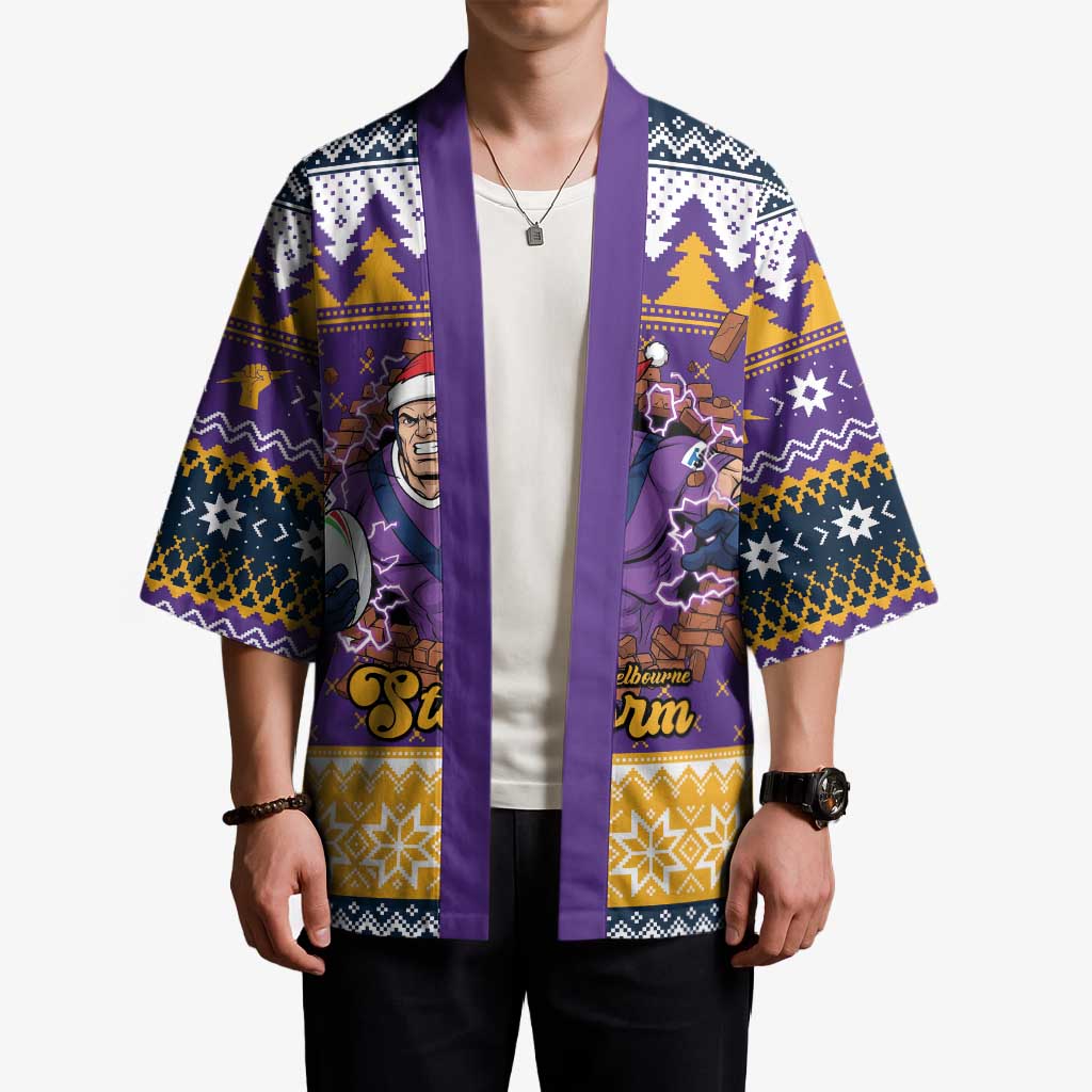 Melbourne Thunderbolt Santa Personalised Kimono Christmas Rugby League Spirit - Aussie Hoodie