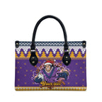 Melbourne Thunderbolt Santa Personalised Leather Bag Christmas Rugby League Spirit - Aussie Hoodie