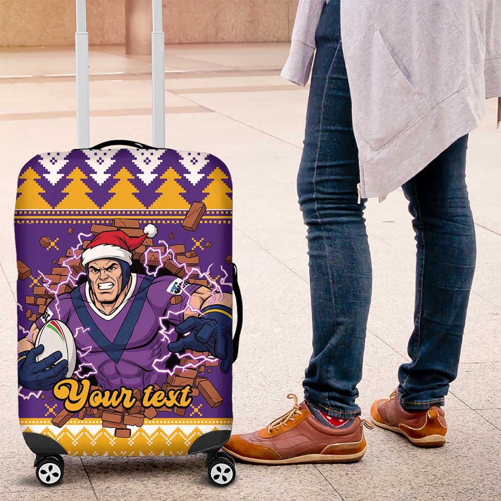 Melbourne Thunderbolt Santa Personalised Luggage Cover Christmas Rugby League Spirit - Aussie Hoodie