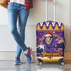 Melbourne Thunderbolt Santa Personalised Luggage Cover Christmas Rugby League Spirit - Aussie Hoodie