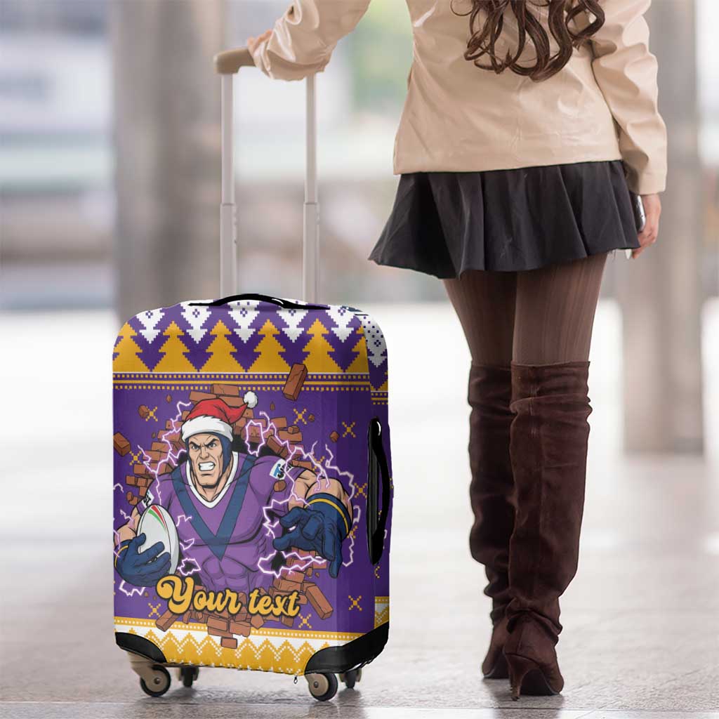 Melbourne Thunderbolt Santa Personalised Luggage Cover Christmas Rugby League Spirit - Aussie Hoodie
