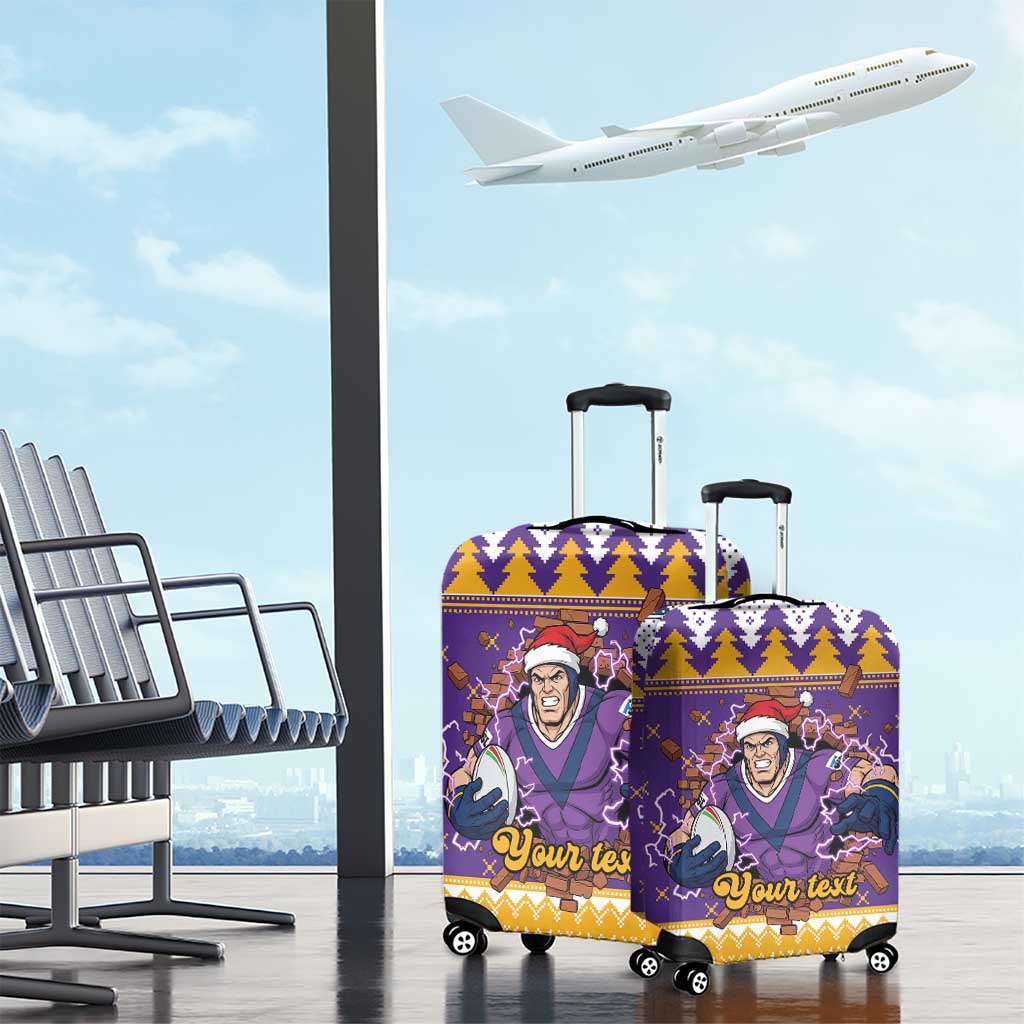 Melbourne Thunderbolt Santa Personalised Luggage Cover Christmas Rugby League Spirit - Aussie Hoodie
