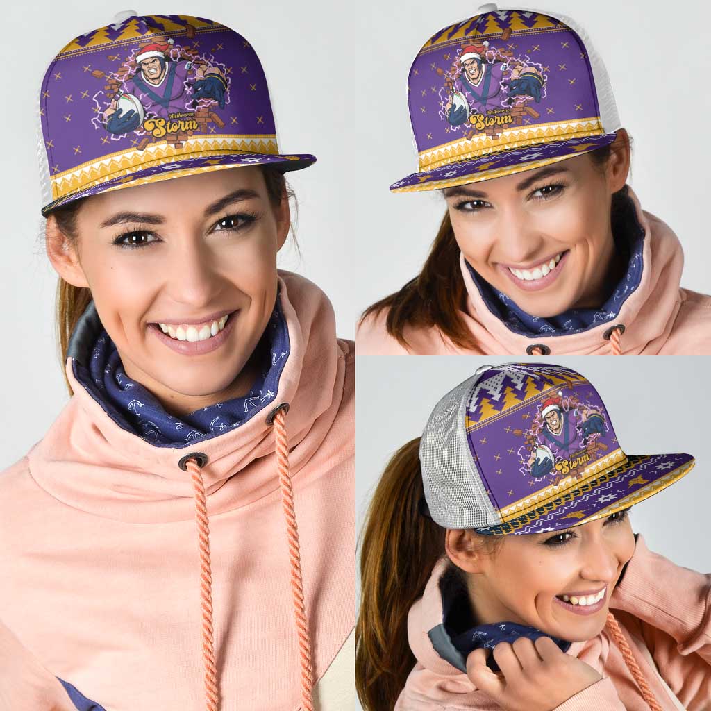 Melbourne Thunderbolt Santa Mesh Trucker Cap Christmas Rugby League Spirit - Aussie Hoodie