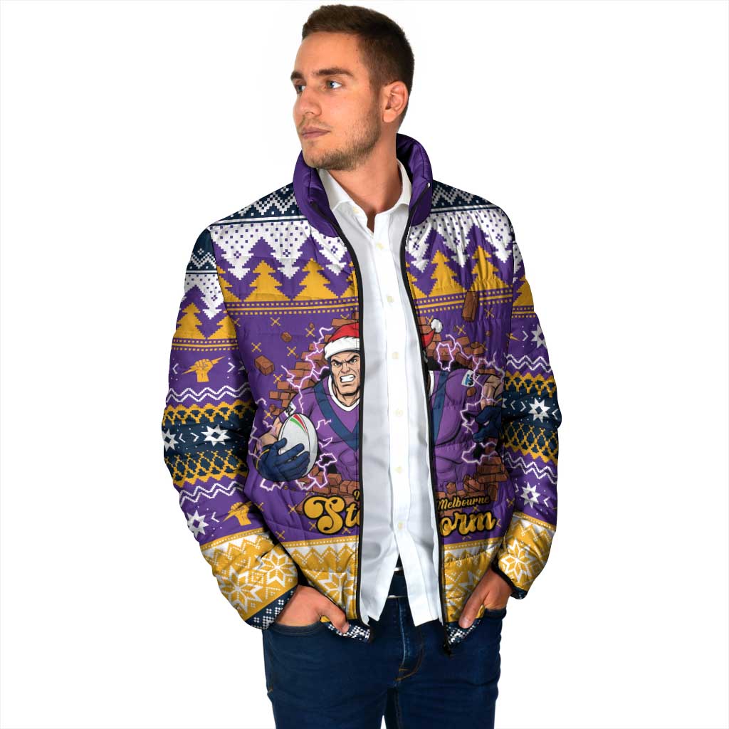 Melbourne Thunderbolt Santa Personalised Padded Jacket Christmas Rugby League Spirit - Aussie Hoodie