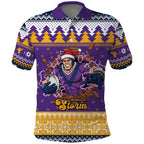 Melbourne Thunderbolt Santa Personalised Polo Shirt Christmas Rugby League Spirit - Aussie Hoodie