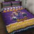 Melbourne Thunderbolt Santa Personalised Quilt Bed Set Christmas Rugby League Spirit - Aussie Hoodie