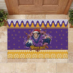 Melbourne Thunderbolt Santa Personalised Rubber Doormat Christmas Rugby League Spirit - Aussie Hoodie