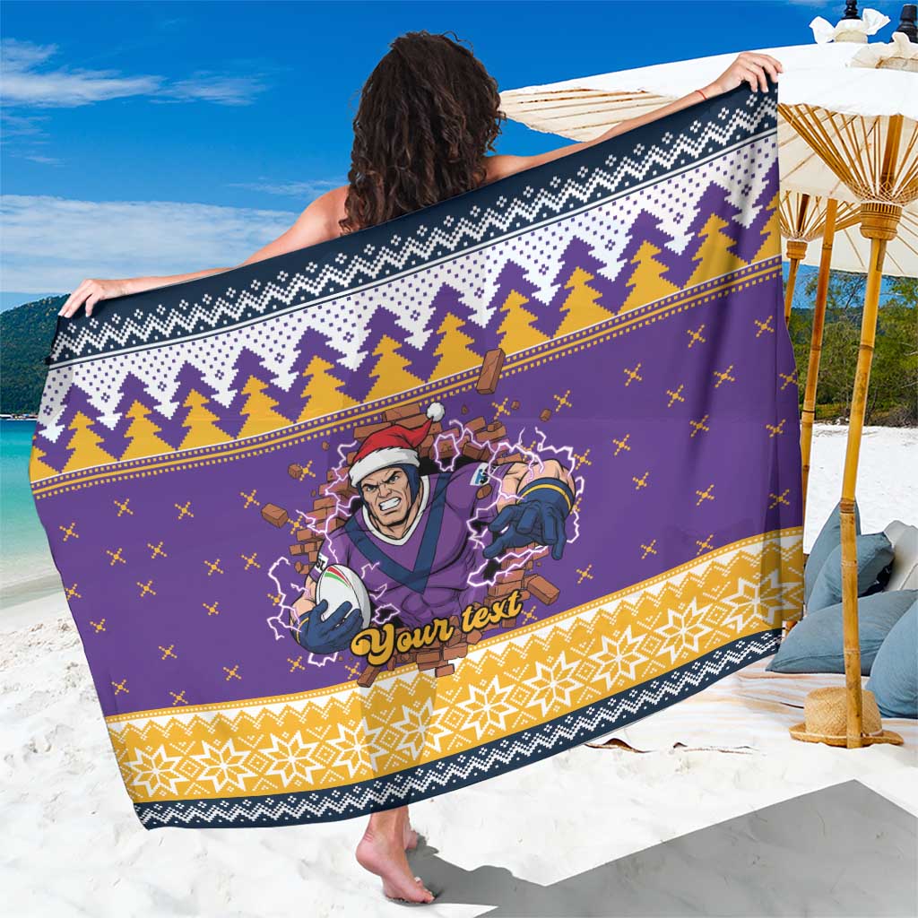 Melbourne Thunderbolt Santa Personalised Sarong Christmas Rugby League Spirit - Aussie Hoodie