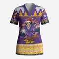 Melbourne Thunderbolt Santa Personalised Scrub Top Christmas Rugby League Spirit - Aussie Hoodie